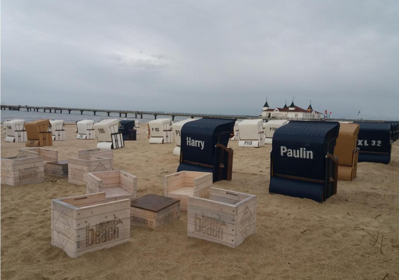 Modernes Reetdach-Ostseeferienhaus Bella Mare, Insel Usedom Mit Sauna, Kamin & Sonnenterrasse Zirchow Dış mekan fotoğraf